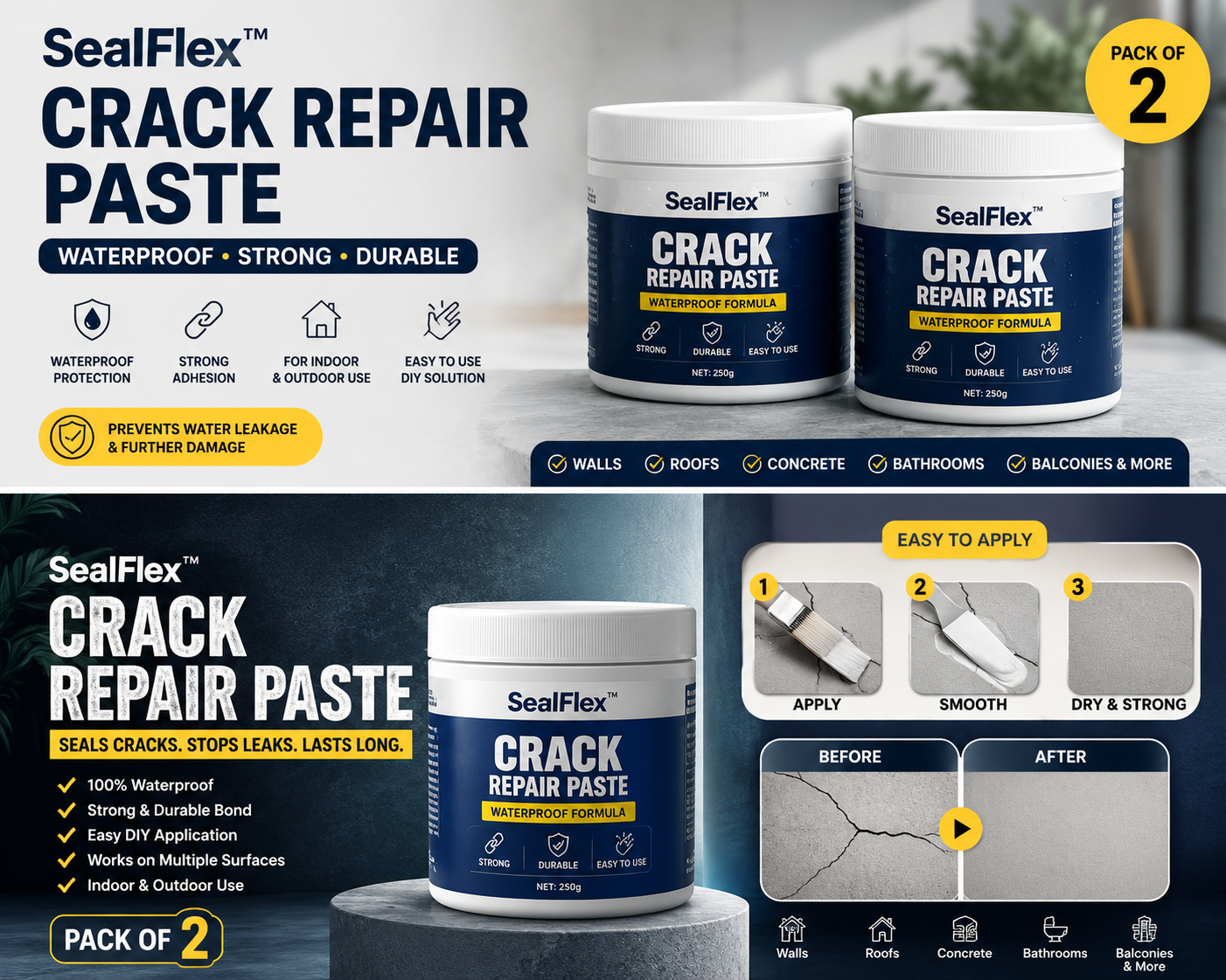 SealFlex™ Crack Repair Paste