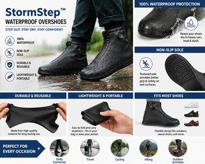 StormStep™ Waterproof Overshoes